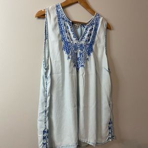 Embroidered Tank Top